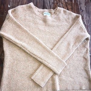 Soft yellow long sleeved sweater